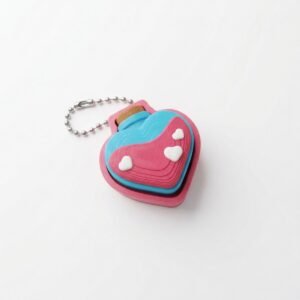Llavero clicker amuleto mágico en forma de corazón kawaii